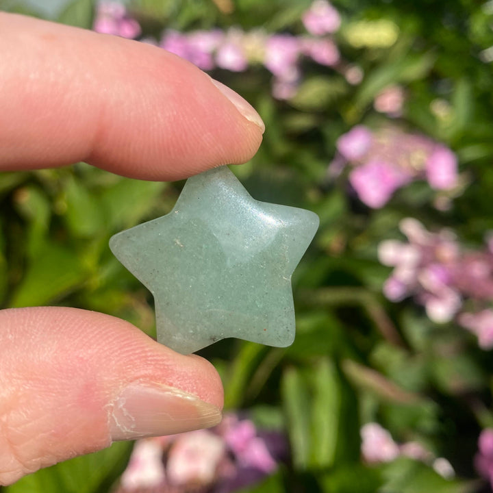 Green Aventurine Star Carving — Soft Luck &amp; Gentle Uplifting Energy