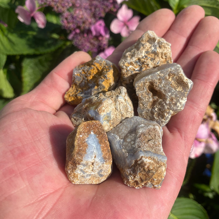 Raw Blue Lace Agate Crystals – Calm &amp; Communication Energy