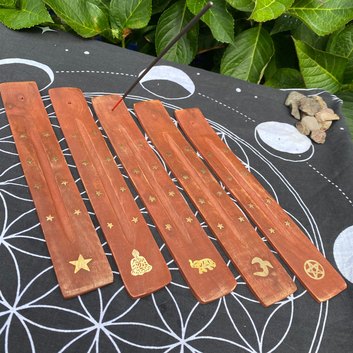 Wooden Incense Holder with Inlay – Calm &amp; Everyday Ritual
