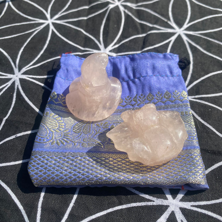 Rose Quartz Witch’s Hat &amp; Bat Gift Set – Heart Energy