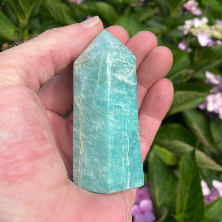 Green Amazonite Crystal Tower – Truth &amp; Calm Communication