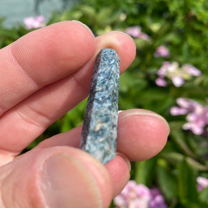 Moss Agate Double Terminated Crystal Point – Growth &amp; Balanced Energy
