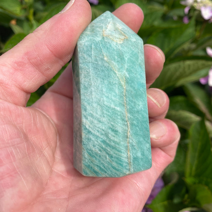 Green Amazonite Crystal Tower – Truth &amp; Calm Communication