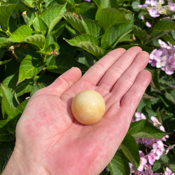 Orange Calcite Sphere – Creativity &amp; Joy