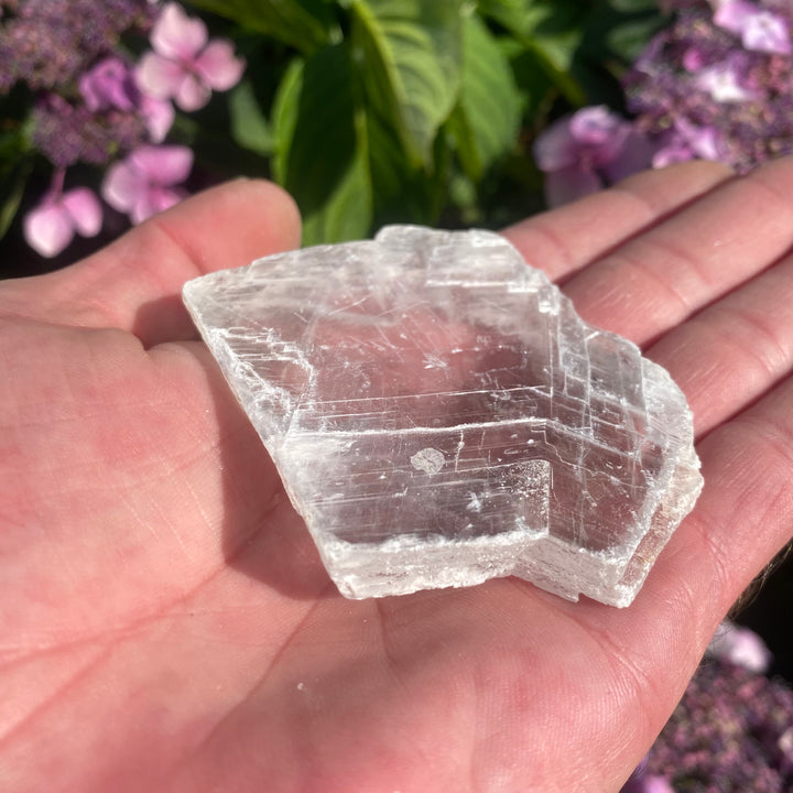 Small Satin Spar Crystal Slab – Cleansing Energy