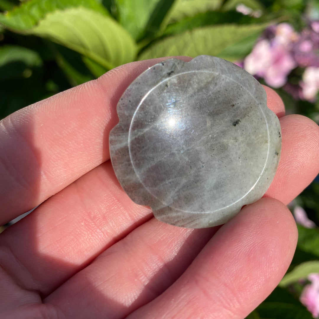 Labradorite Flower Worry Stone – Magic &amp; Transformation