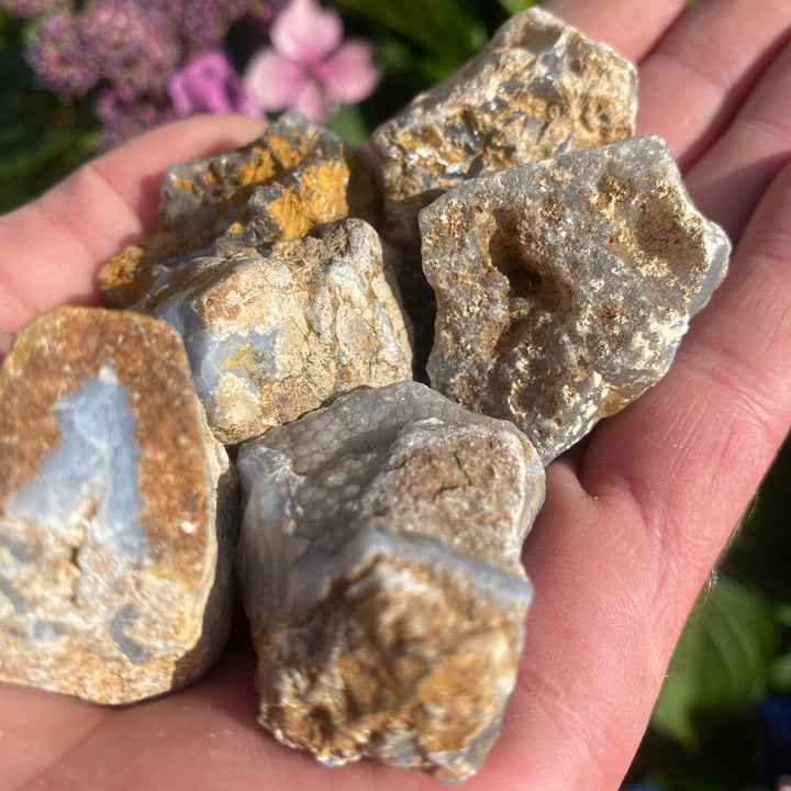 Raw Blue Lace Agate Crystals – Calm &amp; Communication Energy