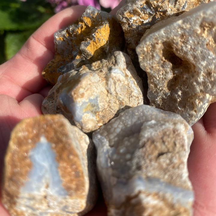 Raw Blue Lace Agate Crystals – Calm &amp; Communication Energy