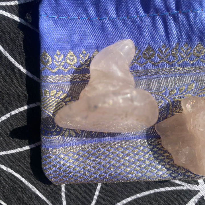 Rose Quartz Witch’s Hat &amp; Bat Gift Set – Heart Energy