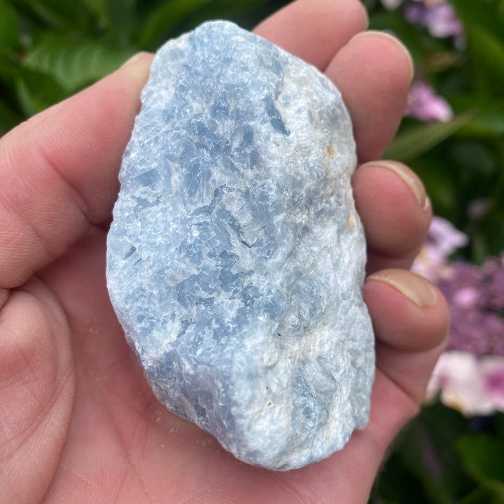 Raw Blue Calcite Crystal – Calm &amp; Gentle Clarity