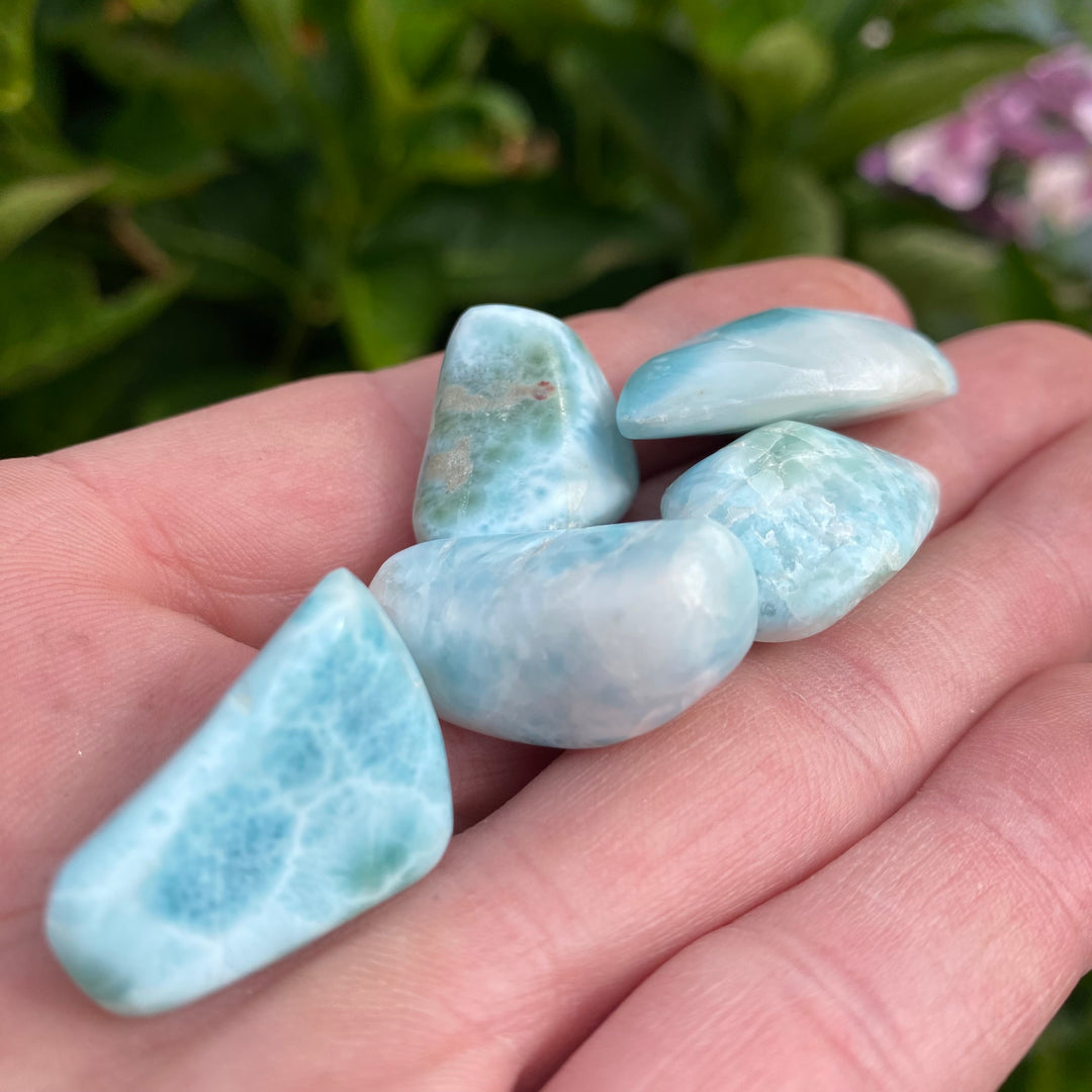 Larimar Tumble Stones – Peace &amp; Gentle Expression