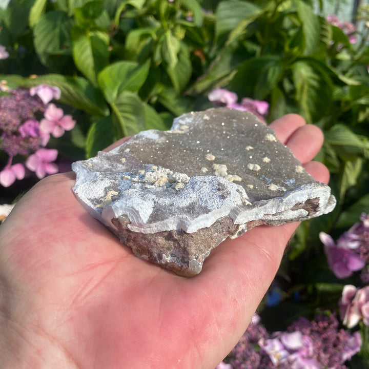 Basalt Crystal Slab with Zeolites – Grounding &amp; Cleansing Energy