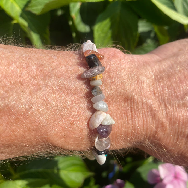 Mixed Crystal Chip Bracelet – Everyday Good Energy