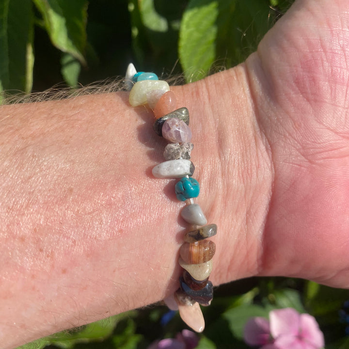 Mixed Crystal Chip Bracelet – Everyday Good Energy