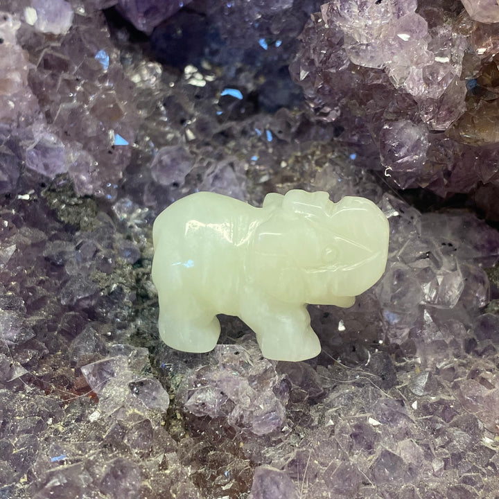 Jade Elephant Carving — Calm Strength &amp; Gentle Prosperity Energy