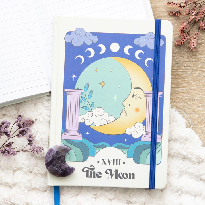 The Moon Celestial A5 Notebook - Lined Journal for Notes &amp; Dreams