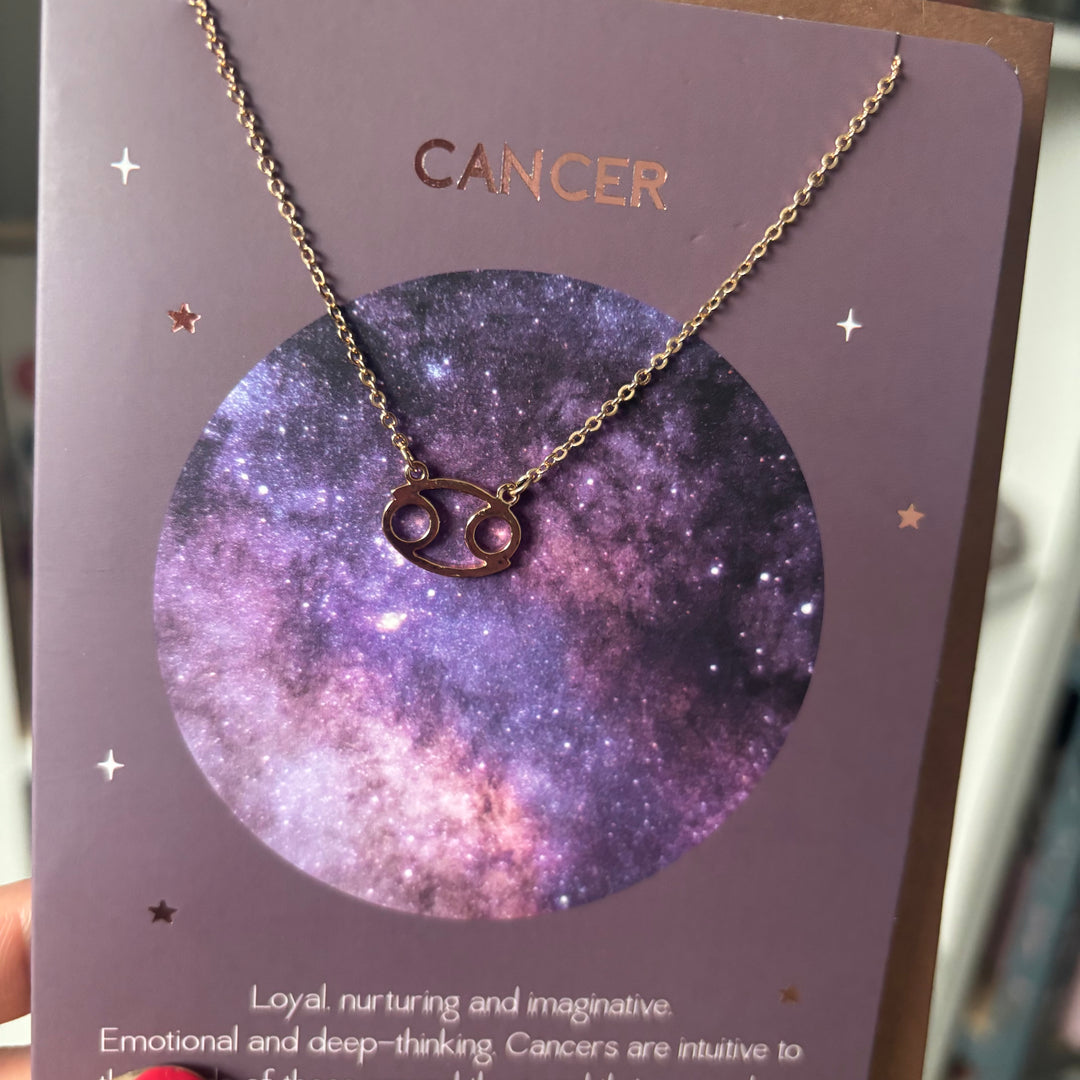 Cancer Zodiac Necklaces | with greeting Card
