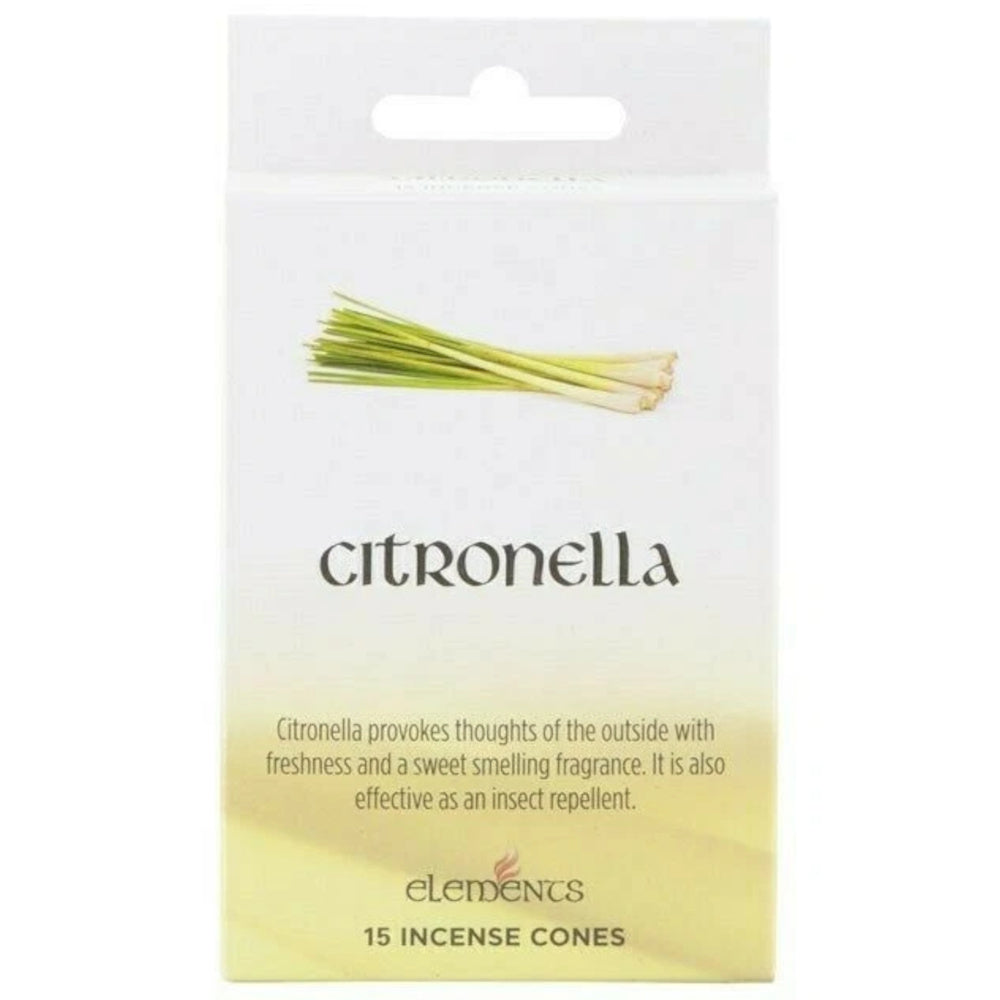 Citronella Incense Cones - By Elements