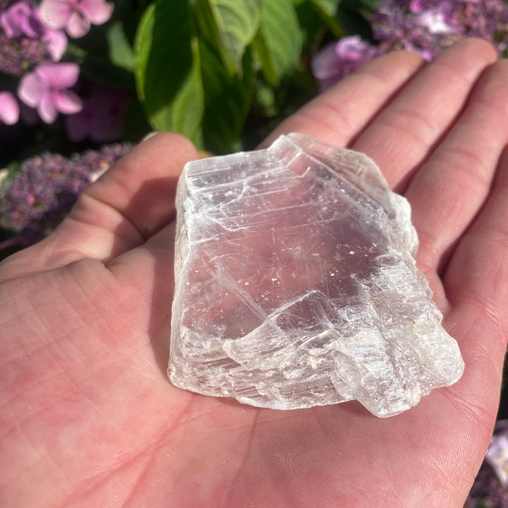 Small Satin Spar Crystal Slab – Cleansing Energy