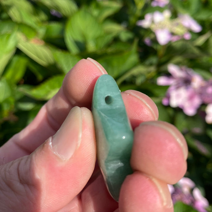 Green Aventurine Drilled Star Crystal Carving – Abundance &amp; Heart Energy