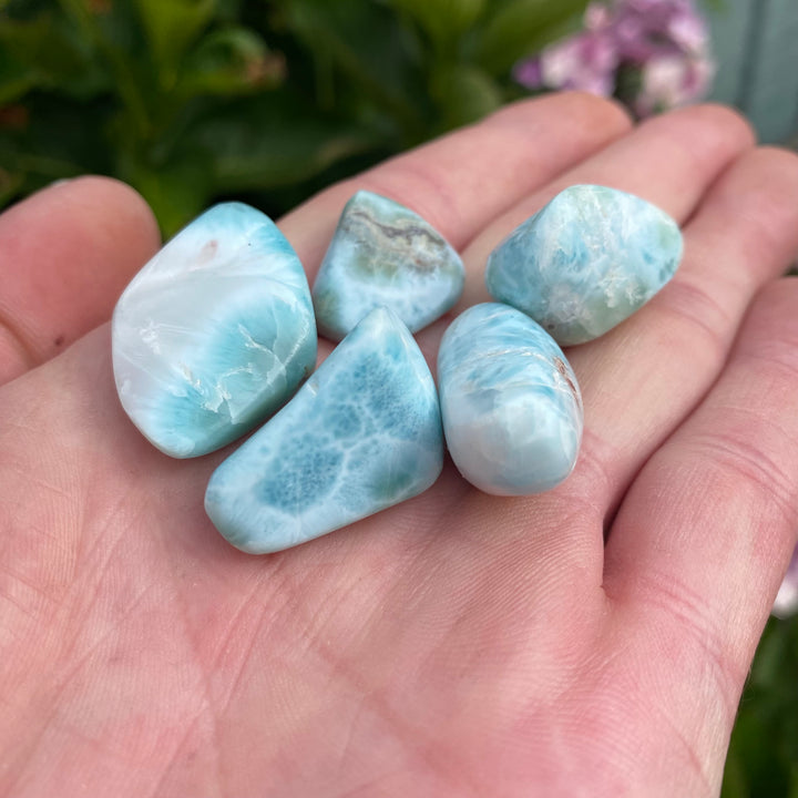 Larimar Tumble Stones – Peace &amp; Gentle Expression