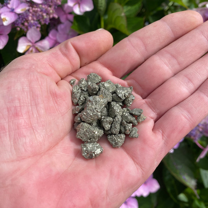 20g Raw Pyrite Chips – Confidence &amp; Abundance
