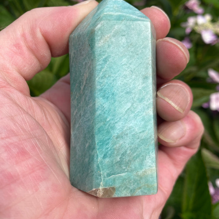 Green Amazonite Crystal Tower – Truth &amp; Calm Communication