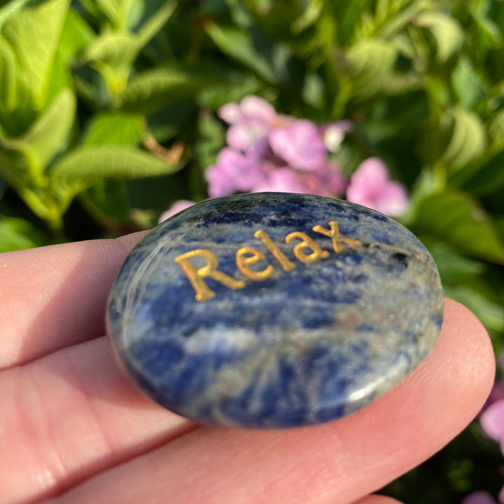 Sodalite "RELAX" Smoothstone – Relaxation &amp; Clarity