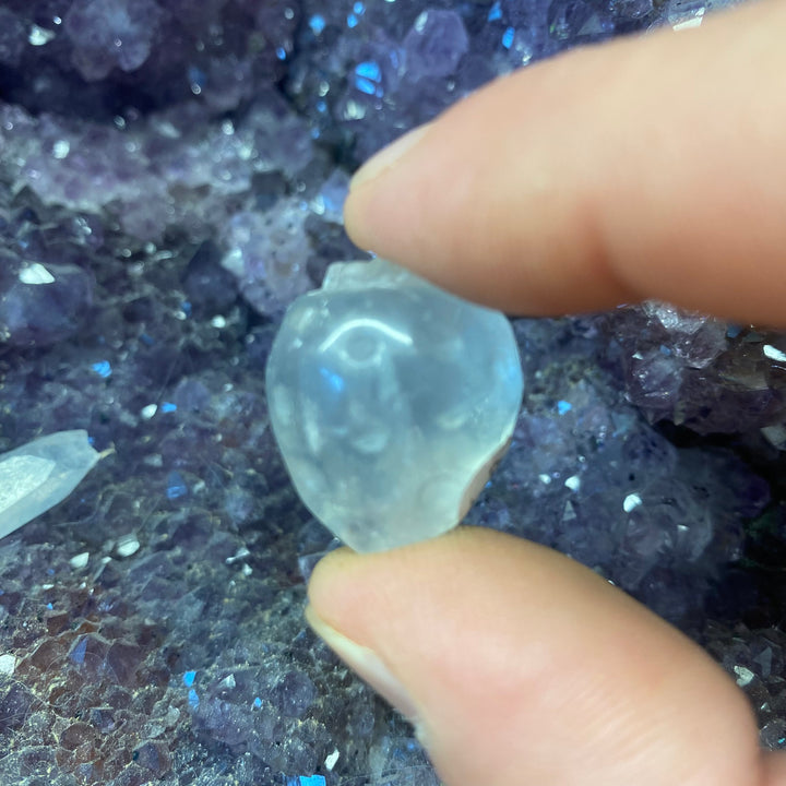 Clear Quartz Strawberry Carving — Fresh Clarity &amp; Gentle Uplifting Energy