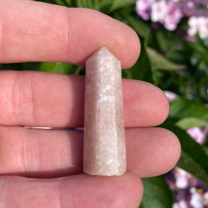 Mini Pink Amethyst Crystal Tower – Calm &amp; Soft Protection