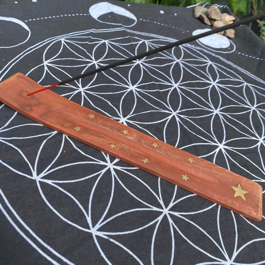 Wooden Incense Holder with Inlay – Calm &amp; Everyday Ritual