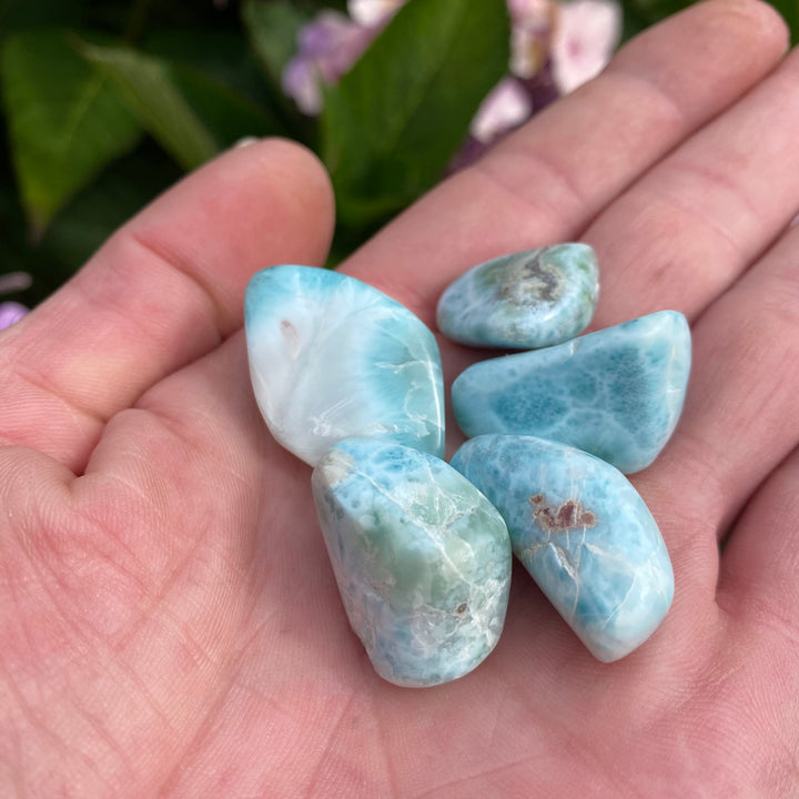 Larimar Tumble Stones – Peace &amp; Gentle Expression