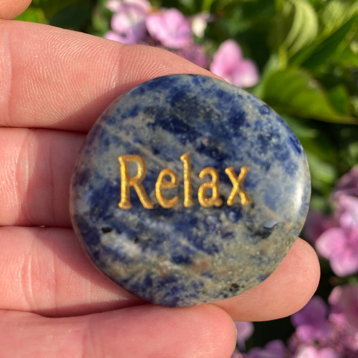 Sodalite "RELAX" Smoothstone – Relaxation &amp; Clarity