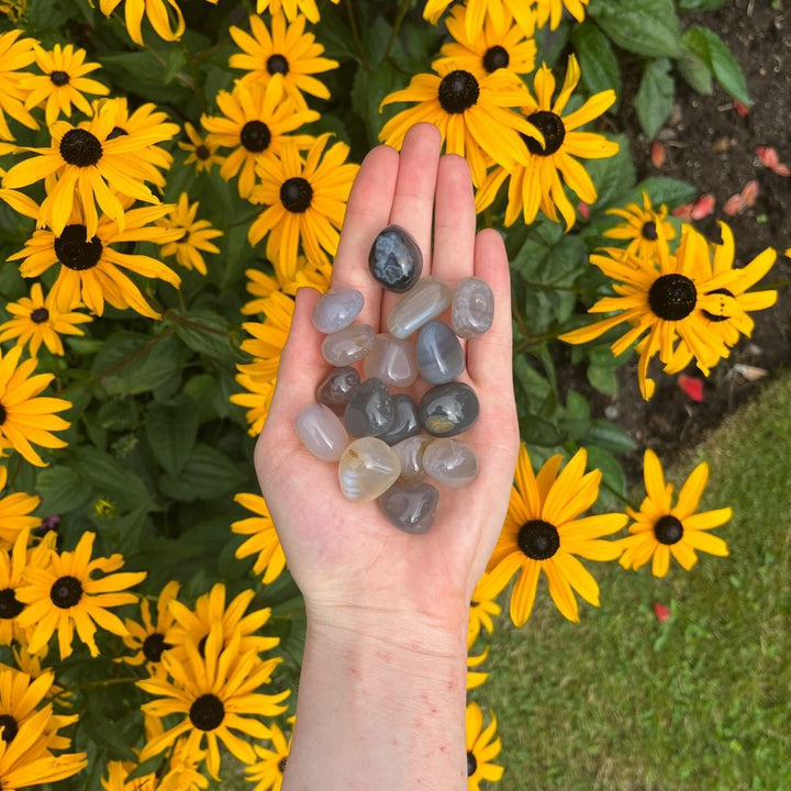 Grey Agate Tumble Stones | Hope &amp; Possibility