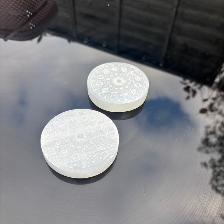 Horoscope Selenite Charging plates
