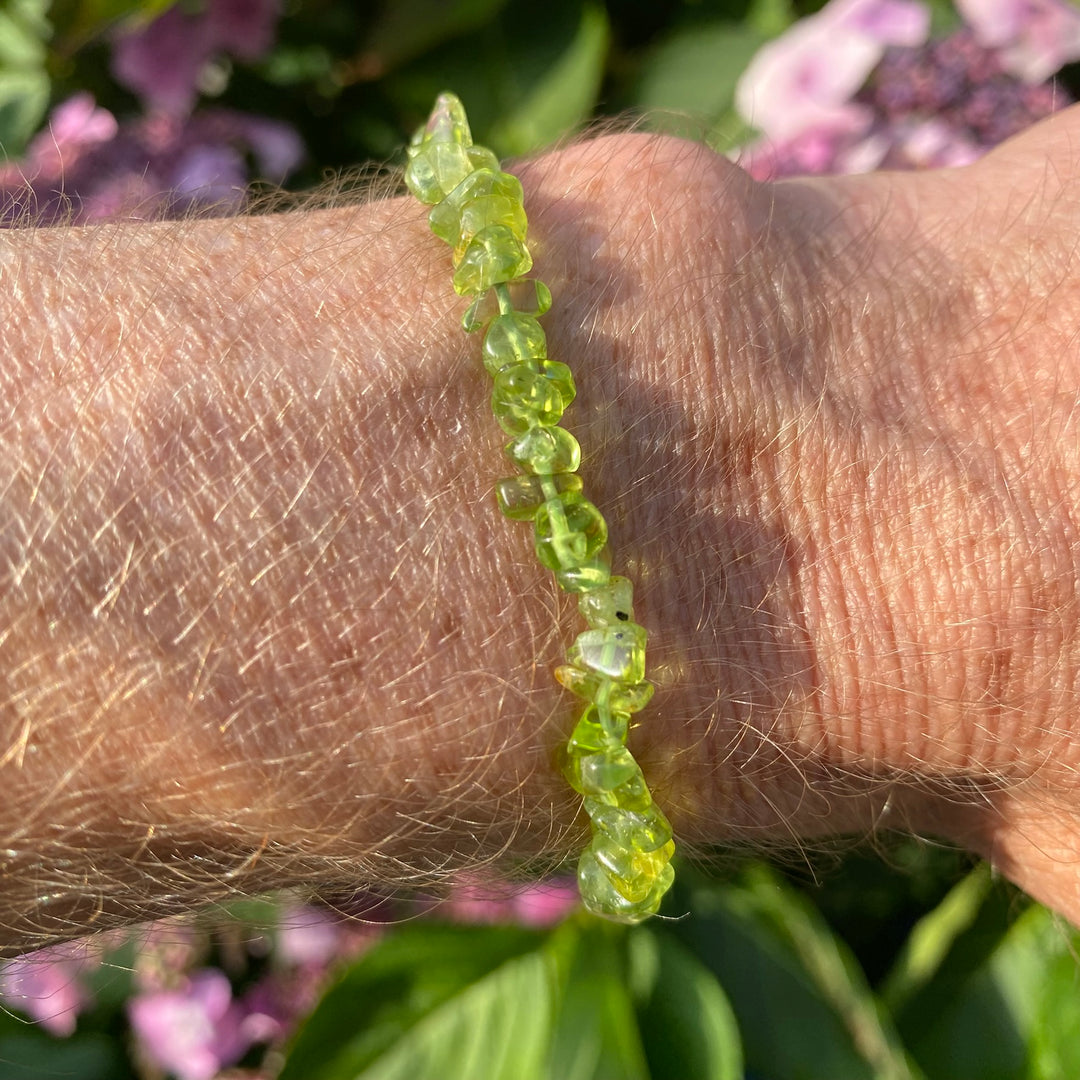 Peridot Crystal Chip Bracelet (Small) | Fresh Renewal Energy