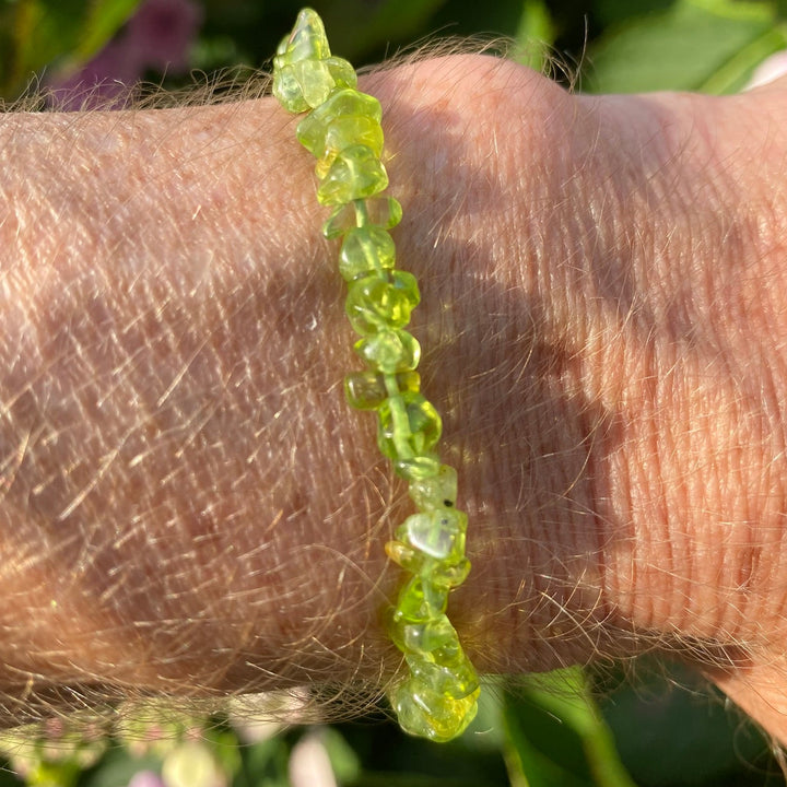 Peridot Crystal Chip Bracelet (Small) | Fresh Renewal Energy