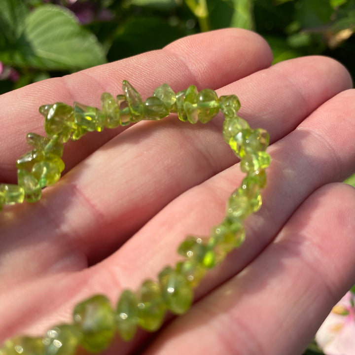 Peridot Crystal Chip Bracelet (Small) | Fresh Renewal Energy