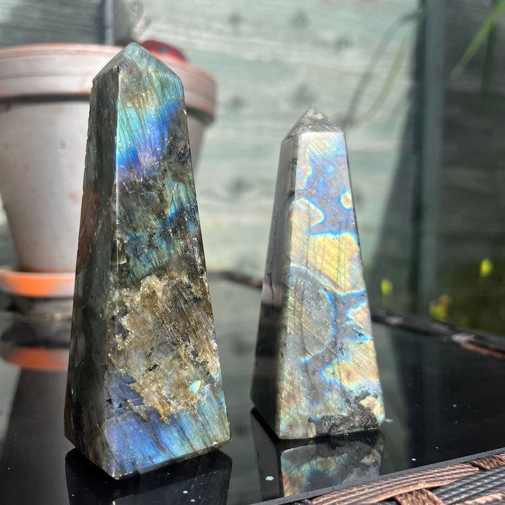 Labradorite Obelisk - Transformation