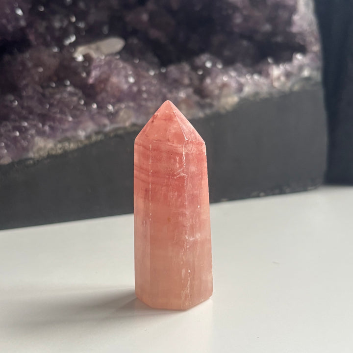 The Quirky Corner - Rose Calcite Tower