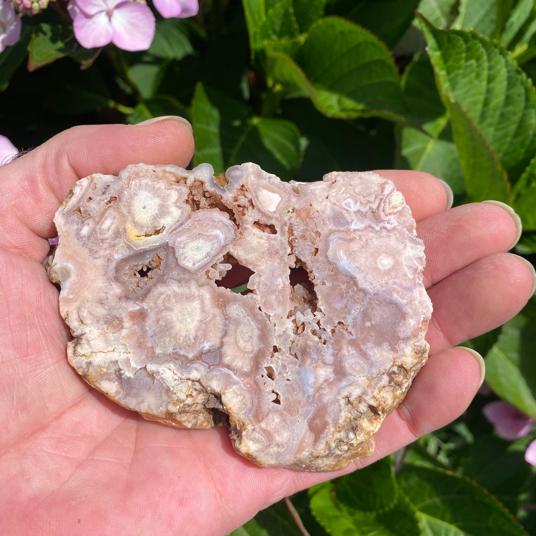 Small Pink Amethyst Slab – Pocket-Sized Soft Energy