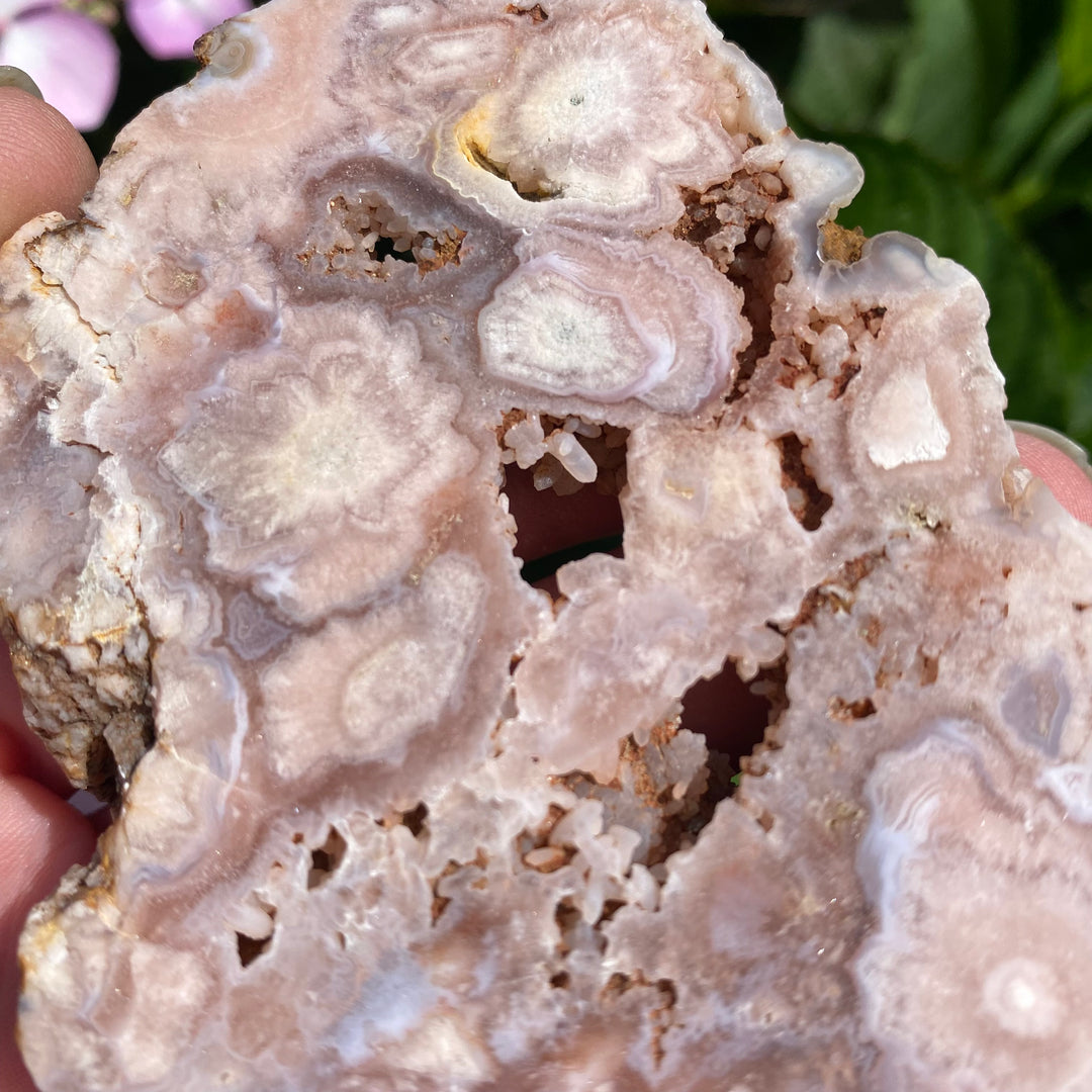 Small Pink Amethyst Slab – Pocket-Sized Soft Energy