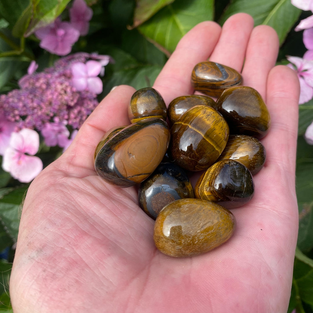 Gold Tiger Eye Tumble Stones – Confidence & Courage