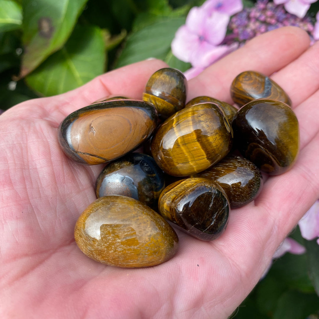 Gold Tiger Eye Tumble Stones – Confidence & Courage