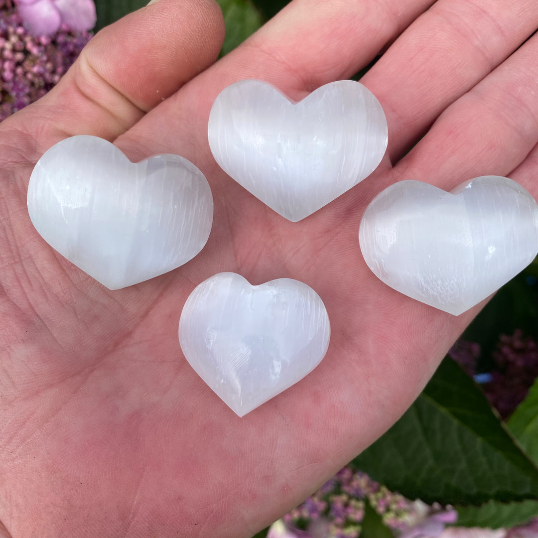 Selenite Heart Carving – Cleansing & Calm