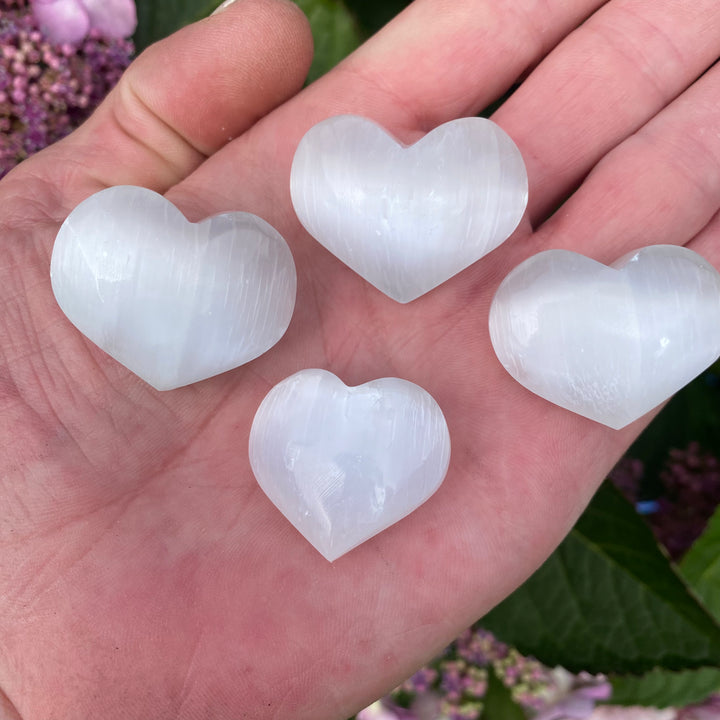 Selenite Heart Carving – Cleansing & Calm