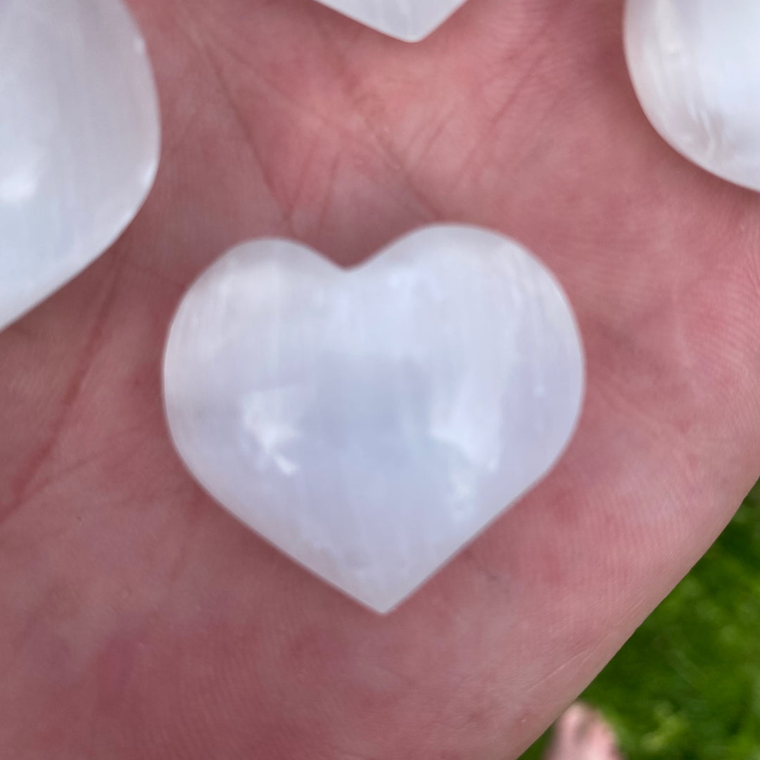Selenite Heart Carving – Cleansing & Calm