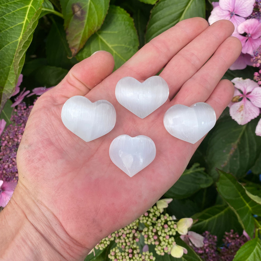 Selenite Heart Carving – Cleansing & Calm