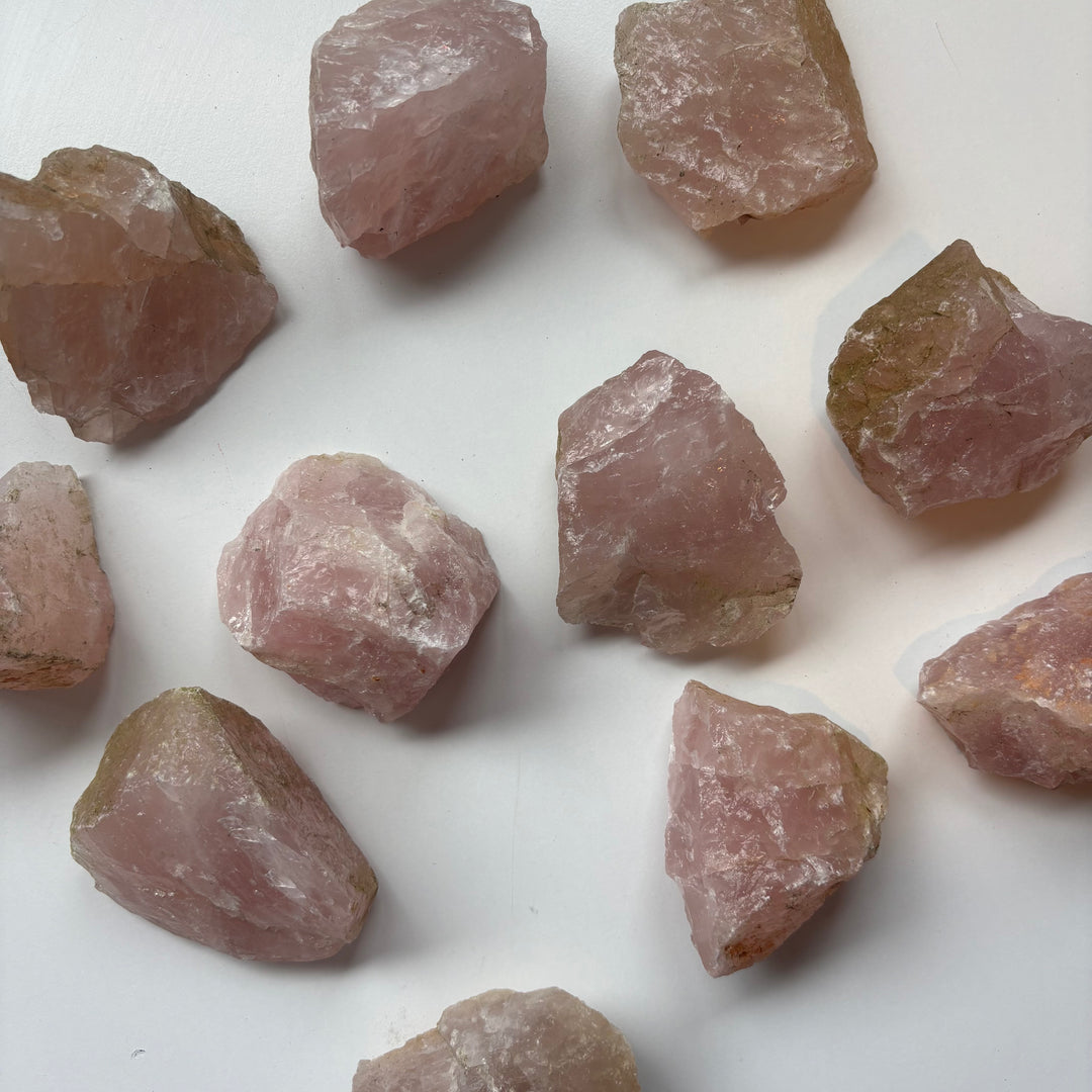 Medium Sized Raw Rose Quartz Crystal