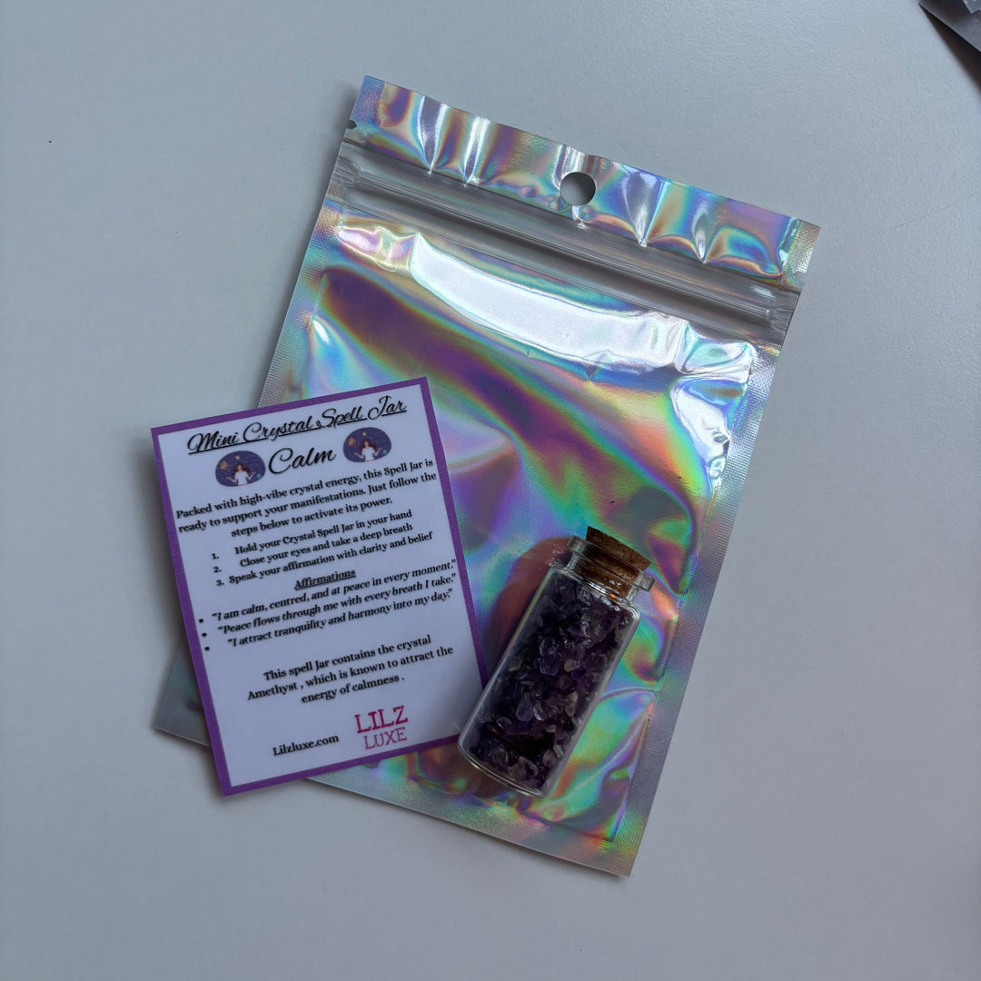 Mini Crystal Spell Jar - Calm